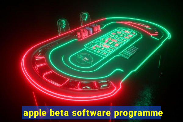 apple beta software programme